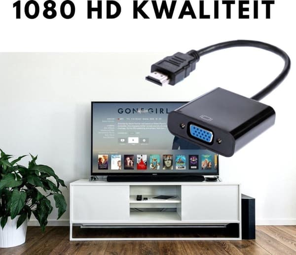 Gembird A-HDMI-VGA-04 videokabeladapter 0,15 m VGA (D-Sub) HDMI Typ A (Standard) Svart