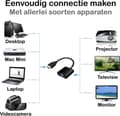 Miniatyrbild 8 av 11: Gembird A-HDMI-VGA-04 videokabeladapter 0,15 m VGA (D-Sub) HDMI Typ A (Standard) Svart