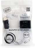 Miniatyrbild 2 av 2: Gembird A-DPM-VGAF-02 videokabeladapter 0,15 m VGA (D-Sub) DisplayPort Svart
