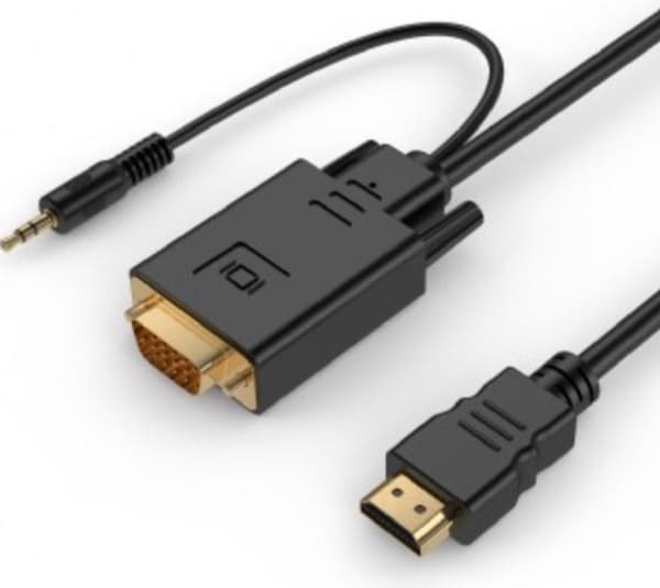 Gembird A-HDMI-VGA-03-10 videokabeladapter 3 m HDMI + 3,5 mm VGA (D-Sub) Sort