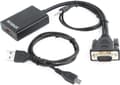 Pikkukuva 1 / 5: Gembird A-VGA-HDMI-01 videokaapelisovitin 0,15 m HDMI Type A (Standard) VGA (D-Sub) Musta