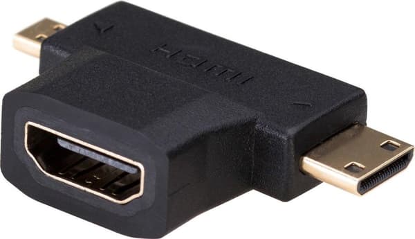 Akyga AK-AD-23 kabel kønsskifter HDMI miniHDMI / microHDMI Sort