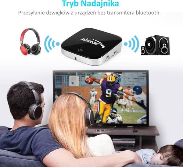 Baseus Qiyin Bluetooth 5.0 AUX-vastaanotin (musta)