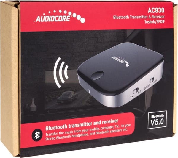 Baseus Qiyin Bluetooth 5.0 AUX-vastaanotin (musta)