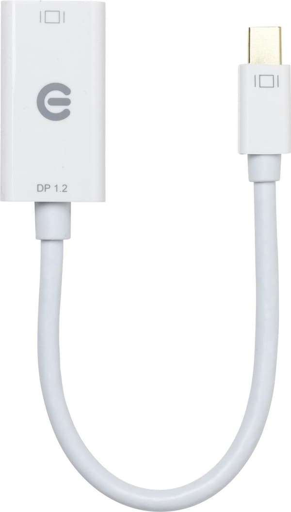 eSTUFF - Videoadapter - Mini DisplayPort han til HDMI hun - 15 cm - hvid (ES607801)