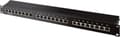 Miniatyrbillede 2 af 3: CAT6 Gigabit 19'' Patch Panel 1U med 24 porte - skærmet / sort