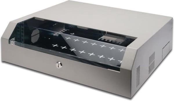 Digitus DN-19 04U-PB 19 tommer serverskab (BxHxD) 475 x 500 x 145 mm 3 U Grå-hvid (RAL 7035)