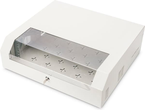 Digitus DN-19 04U-PB 19 tums serverskåp (BxHxD) 475 x 500 x 145 mm 3 U Gråvit (RAL 7035)