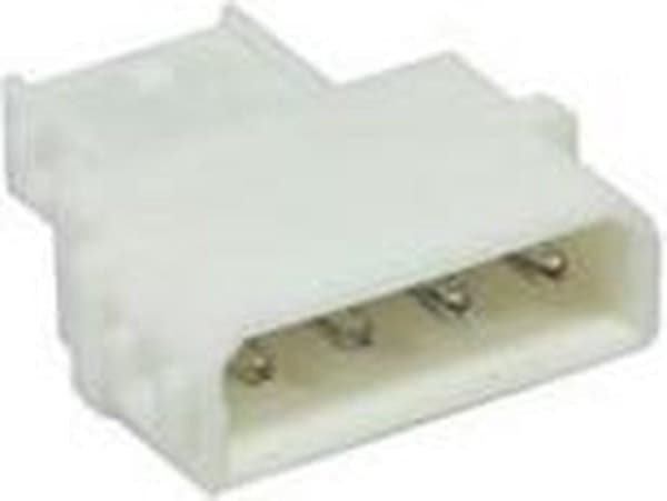 Molex (m) - Floppy (v) nätadapter Vit