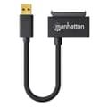 Miniatyrbild 4 av 4: Manhattan USB 3.2 Gen 1 (USB 3.0) Adapter [1x USB 3.2 Gen 1 kontakt A (USB 3.0) - 1x SATA kombinationskontakt 15+7-stift] hane