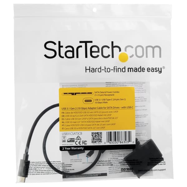 StarTech USB-C - 2,5 tuuman SATA III -sovitin