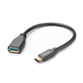Miniatyrbillede 3 af 3: Hama USB Adapter Kabel OTG USB-C stik - USB-A Tilslutning 15 Cm Sort
