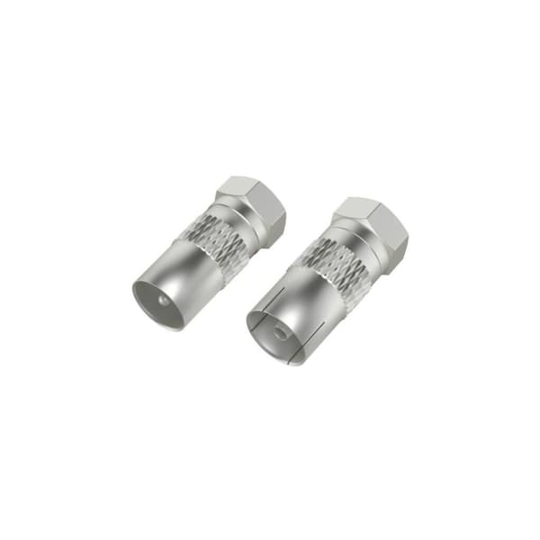 Hama SAT Adapter Sæt F Stik - Coax Stik/Kobling 2 stk