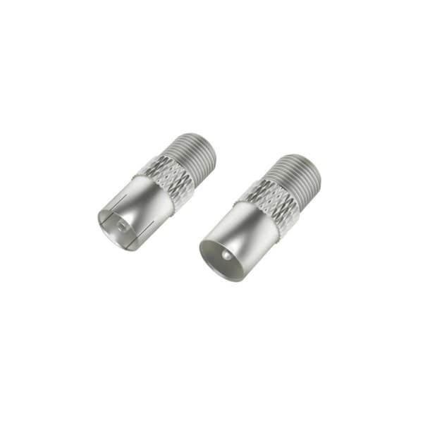 Hama SAT adapterset F-koppling - Koaxplugg / F-koppling - Koaxkoppling