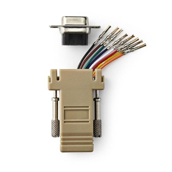 Nedis CCGP52820IV D-sub Adapter D-sub 9-stift hona - Rj45 (8p8c) hona elfenben