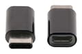 Miniatyrbillede 3 af 4: Valueline VLCP60910B Usb 2.0 Adapter Usb-c han - Usb Micro-b hun sort