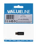 Miniatyrbillede 4 af 4: Valueline VLCP60910B Usb 2.0 Adapter Usb-c han - Usb Micro-b hun sort