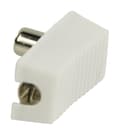 Miniatyrbillede 3 af 5: Valueline Vlsp40900w Vinklede Coax Connectors Coax Han Hvid