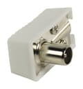 Miniatyrbillede 1 af 5: Valueline Vlsp40900w Vinklede Coax Connectors Coax Han Hvid