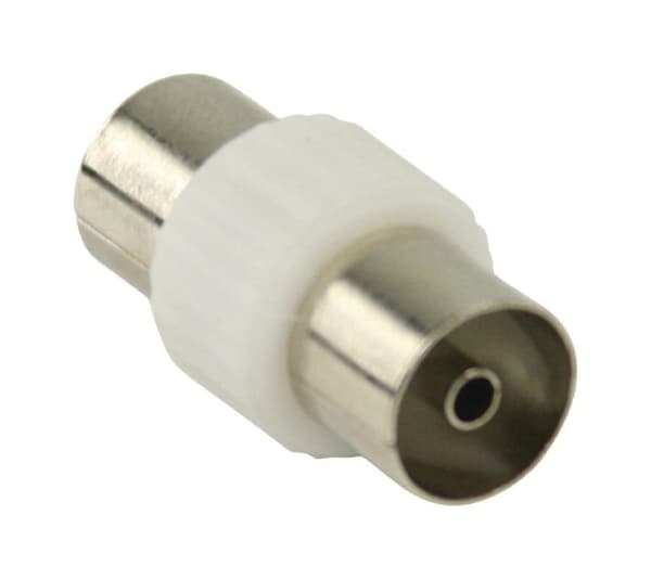 Valueline Vlsp40941w Coax Coupler Coax Female - Coax Female valkoinen