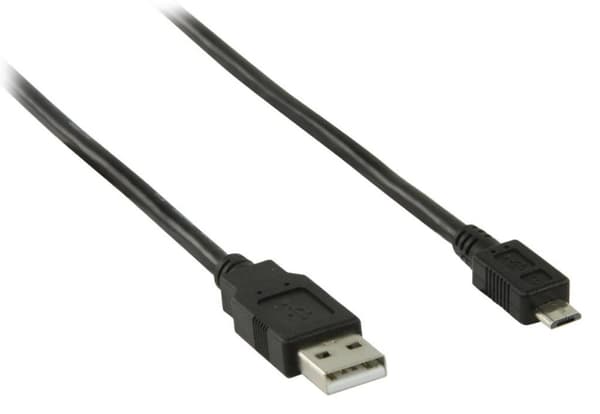 Valueline Vlcp60500b05 Usb 2.0 Usb A Hane - Usb Micro B Hane Kabel 0,50 M Svart