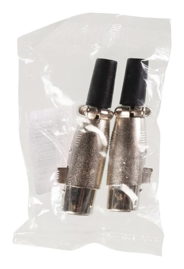 Valueline XLR-3FCL-stik XLR 3-benet hun metal sølv