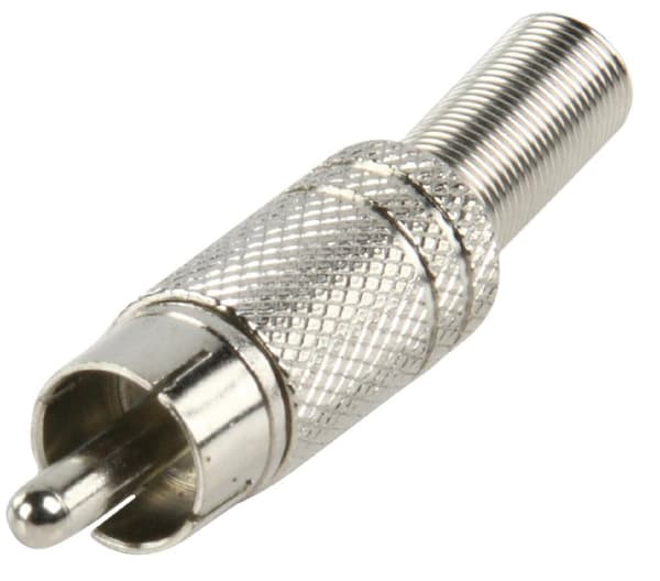 Valueline CC-010 Rca Plug + Prt. Metall Förgylld Röd