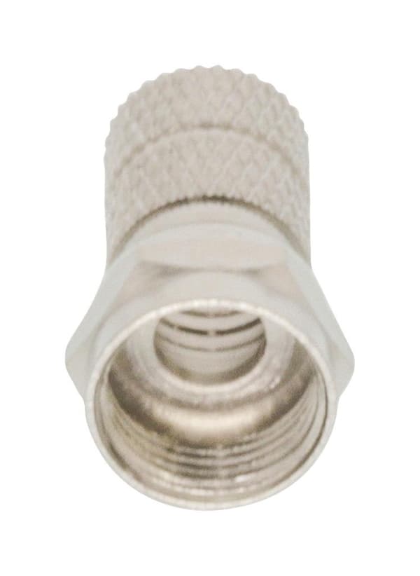 Valueline FC-001PROF F-stik Han Metal Sølv
