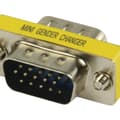 Miniatyrbillede 1 af 3: Valueline Gchd-mm15p Metal Mini Vga Adapter Hd15p han - Hd15p han