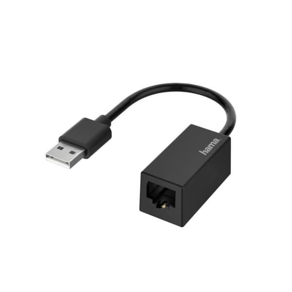 Hama Netværksadapter USB-stik - LAN/Ethernet-forbindelse Fast Ethernet