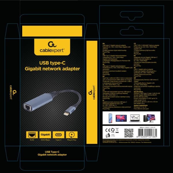 Cableexpert Gmb Adapter Usb-c->ethern