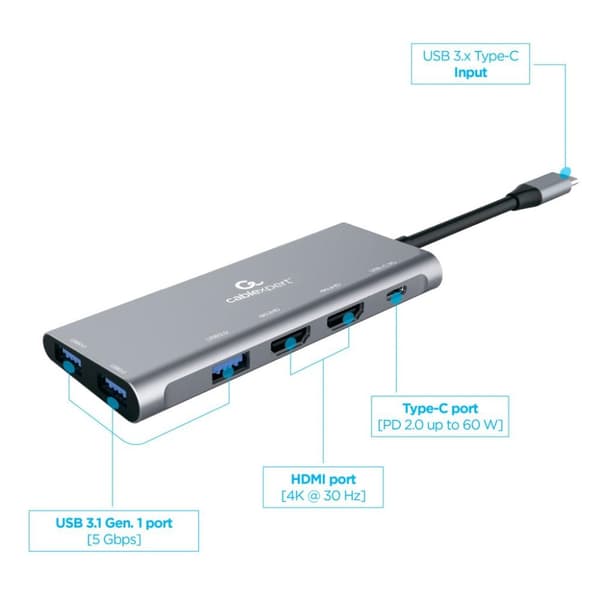 Cableexpert Gmb Usb-c Multi-port 3-i-1