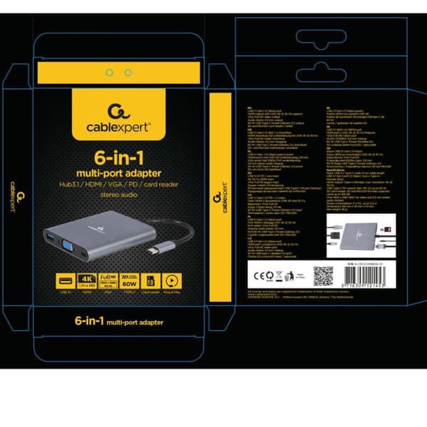 Cableexpert Gmb Usb-c Multi-port 6-i-1