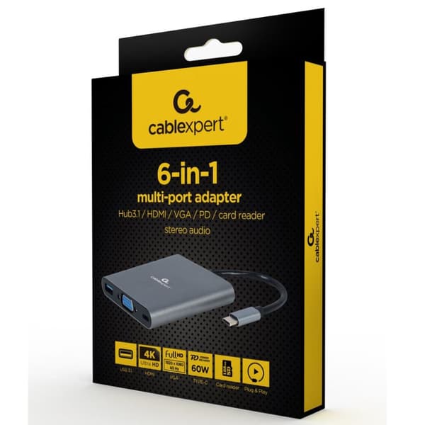 Cableexpert Gmb Usb-c Multi-port 6-i-1
