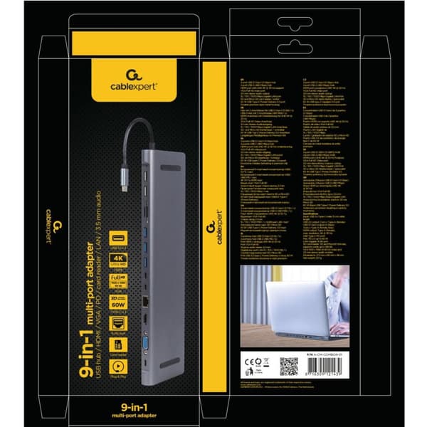 Cableexpert Gmb Usb-c Multi-port 9-i-1