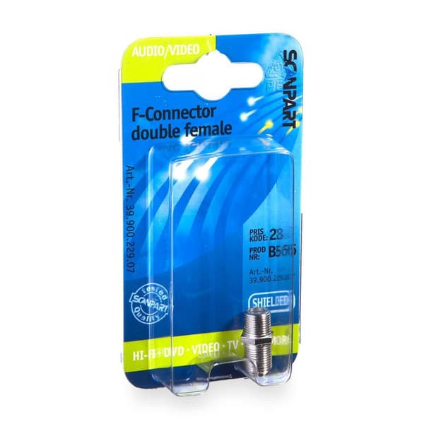 Scanpart F-stikadapter (f)-(f)