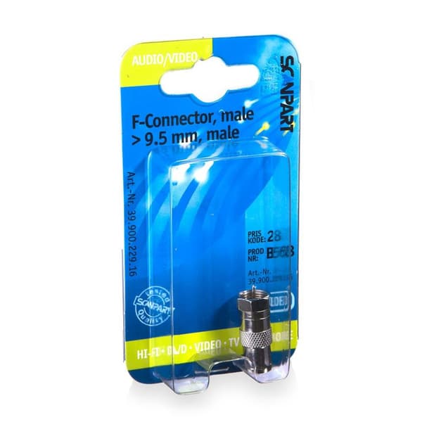 Scanpart Ant.adapter F-tilslutning(m)-9,5(m)