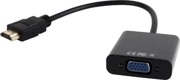 Gembird A-HDMI-VGA-03 videokabeladapter 0,15 m HDMI Typ A (Standard) VGA (D-Sub) Svart