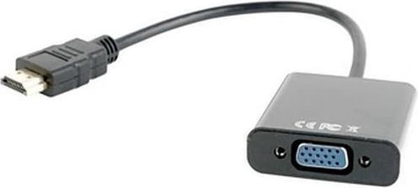 Gembird A-HDMI-VGA-03 videokabeladapter 0,15 m HDMI Typ A (Standard) VGA (D-Sub) Svart