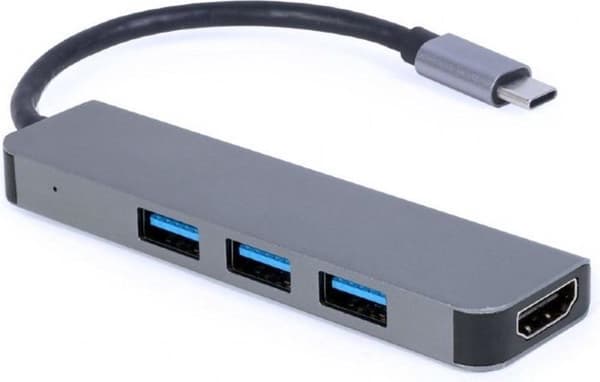 Gembird A-CM-COMBO2-01 USB Type-C 2-in-1 -moniporttisovitin (keskitin + HDMI)