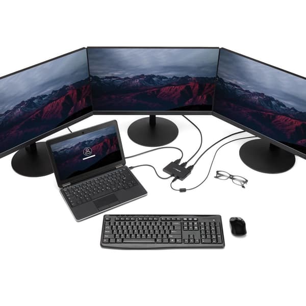 StarTech.com Multi Monitor Adapter and Splitter Mini DisplayPort 3x HDMI MST -keskittimeen