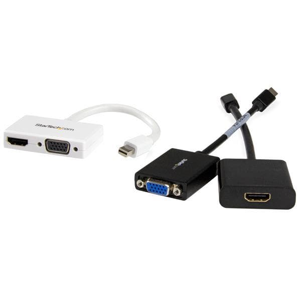 StarTech.com A/V-reseadapter: 2-i-1 Mini DisplayPort till HDMI eller VGA-omvandlare Vit