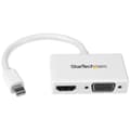 Miniatyrbild 1 av 5: StarTech.com A/V-reseadapter: 2-i-1 Mini DisplayPort till HDMI eller VGA-omvandlare Vit