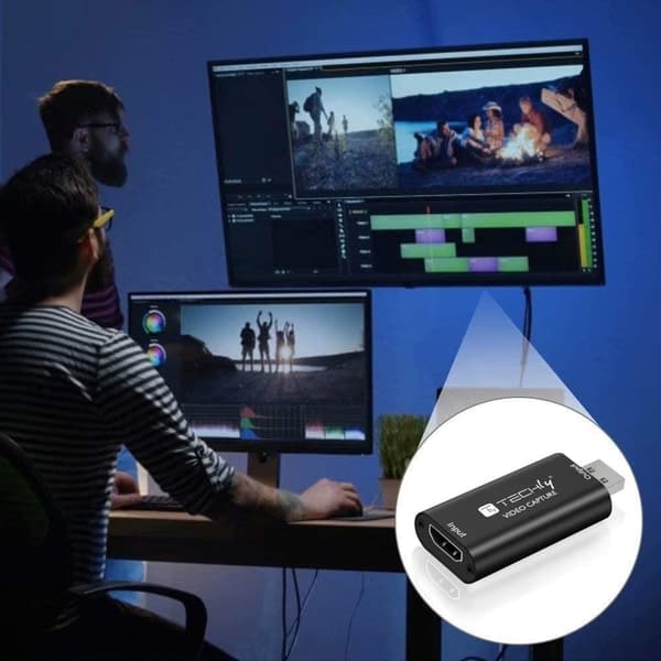 Techly I-USB-VIDEO-1080TY videosignaalimuunnin 1920 x 1080 pikseliä