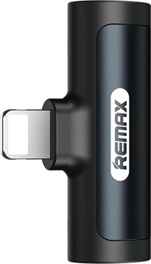 Remax SMOTH-adapter från Lightning-kontakt till 2x Lightning-port svart