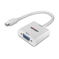 Miniatyrbild 3 av 5: Lindy - Videoadapter - Mini DisplayPort (M) till HD-15 (VGA) (W) - DisplayPort 1.2 - 1.6m - stöder 1920 x 1080 vid 60 Hz - vit (38317)