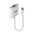 Miniatyrbild 1 av 5: Lindy - Videoadapter - Mini DisplayPort (M) till HD-15 (VGA) (W) - DisplayPort 1.2 - 1.6m - stöder 1920 x 1080 vid 60 Hz - vit (38317)