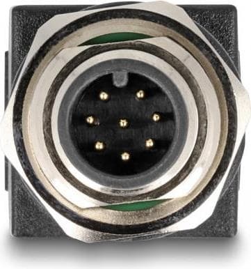 Delock - Nätverksadapter - 8-stift M12 (M) skruvbar till RJ-45 (W) - CAT 6a - IP67 - svart (60063)