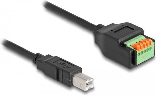 Delock - USB-adapter - 5-bens forbindelsesblok til USB type B (M) - USB2.0 - 15 cm - sort (66249)