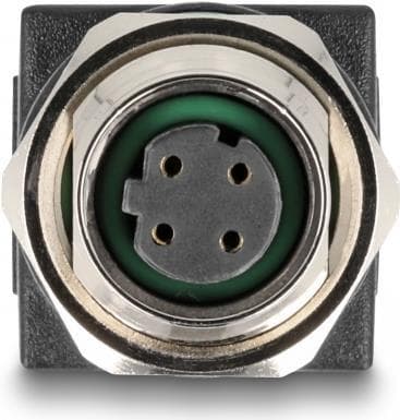 Delock M12 adapter D-kodet 4 ben hun til RJ45 hun lige (60060)